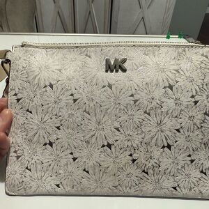 Michael Kors White Floral Crossbody Bag
